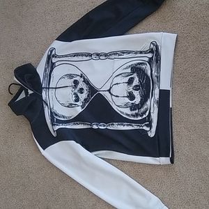 Unus annus black and white sweatshirt hoodie
